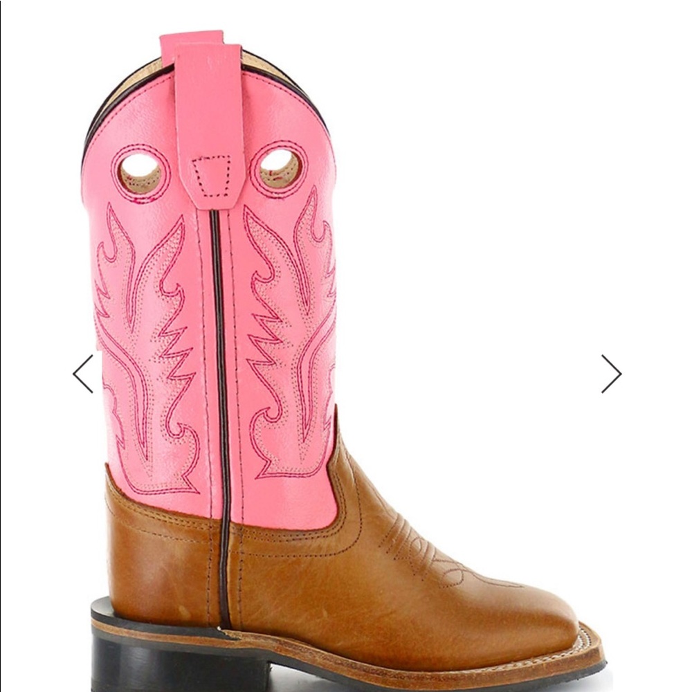 Old west womens size 7pink boots